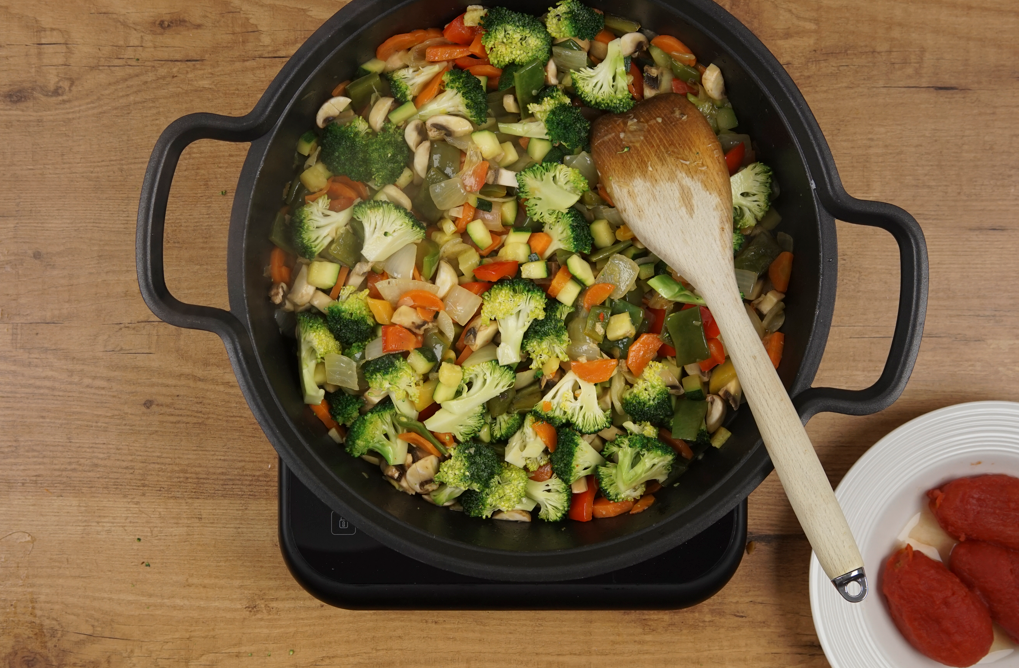 Arroz integral con verduras
