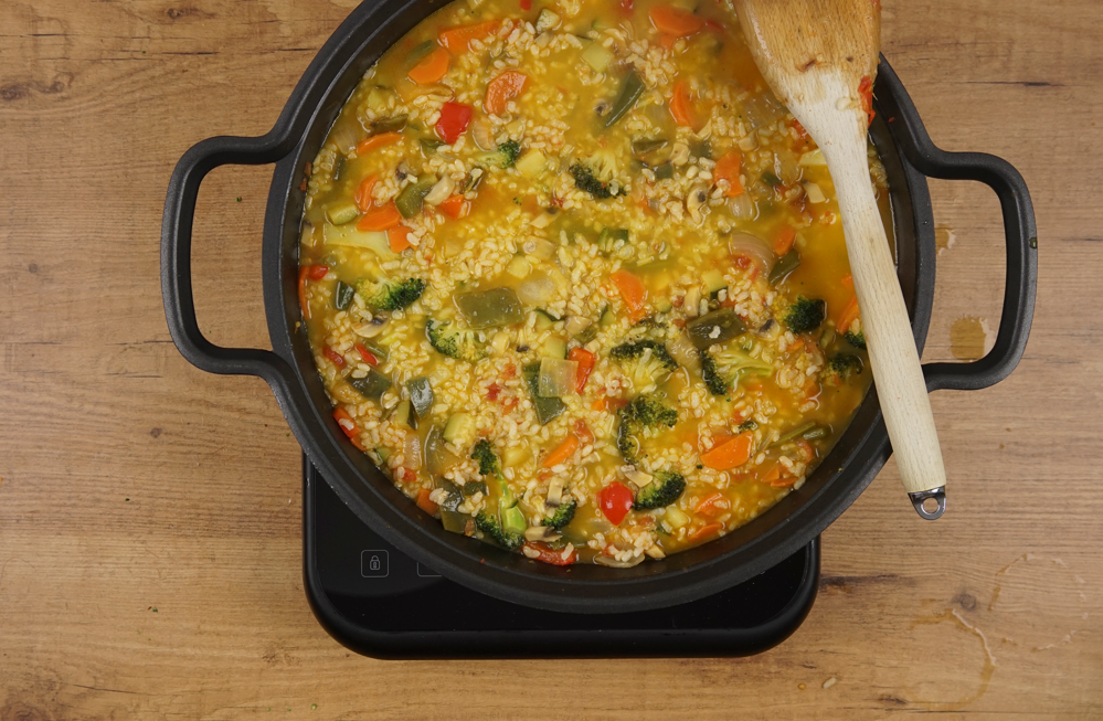 Arroz integral con verduras