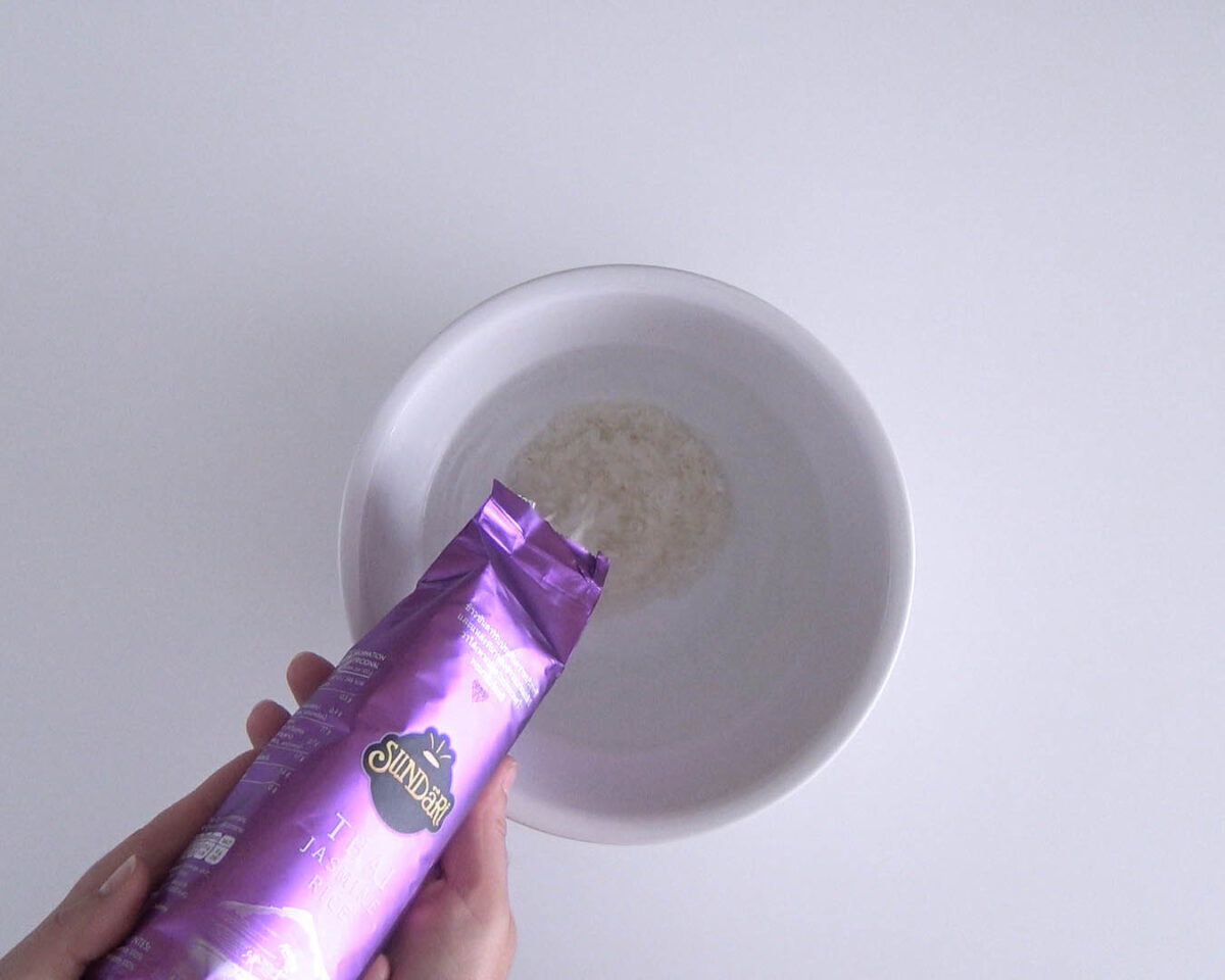 arroz thai jazmín paso 2