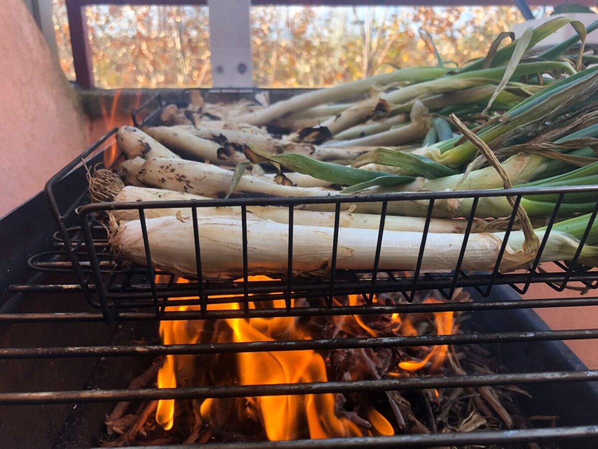 calçots a la brasa paso 2