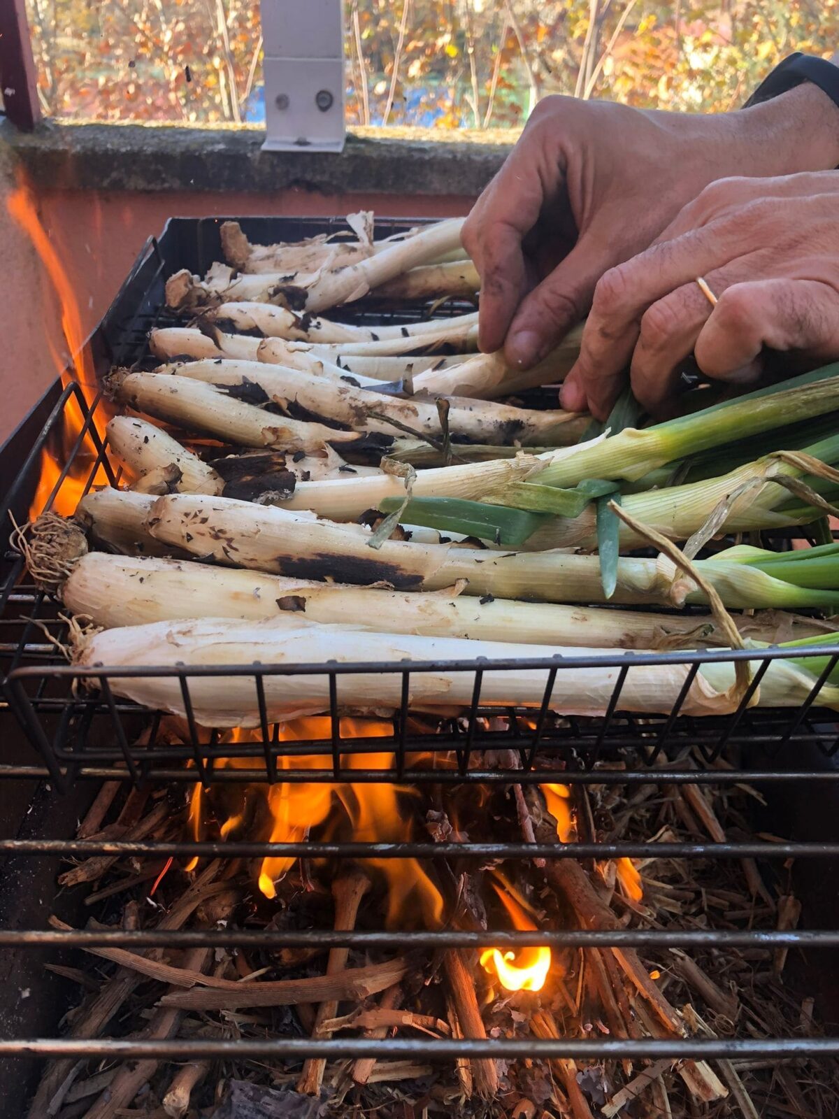 calçots a la brasa paso 3