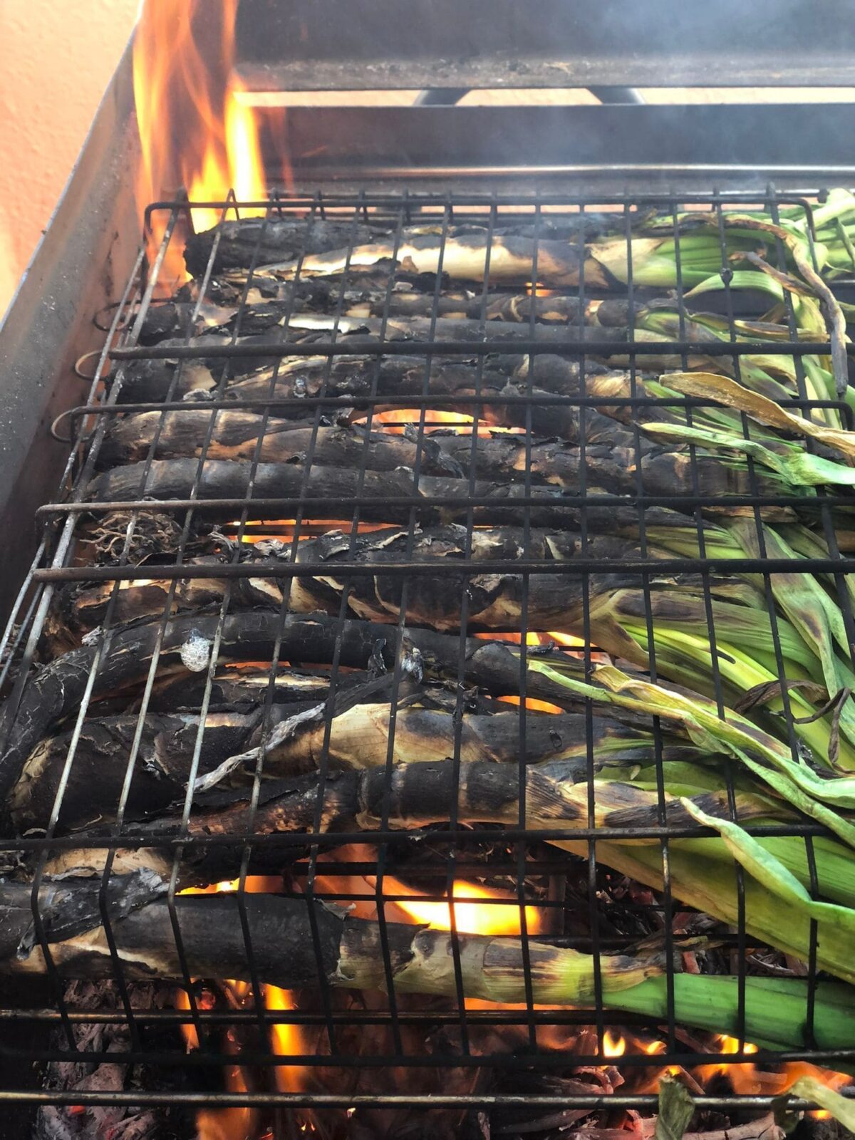 calçots a la brasa paso 4
