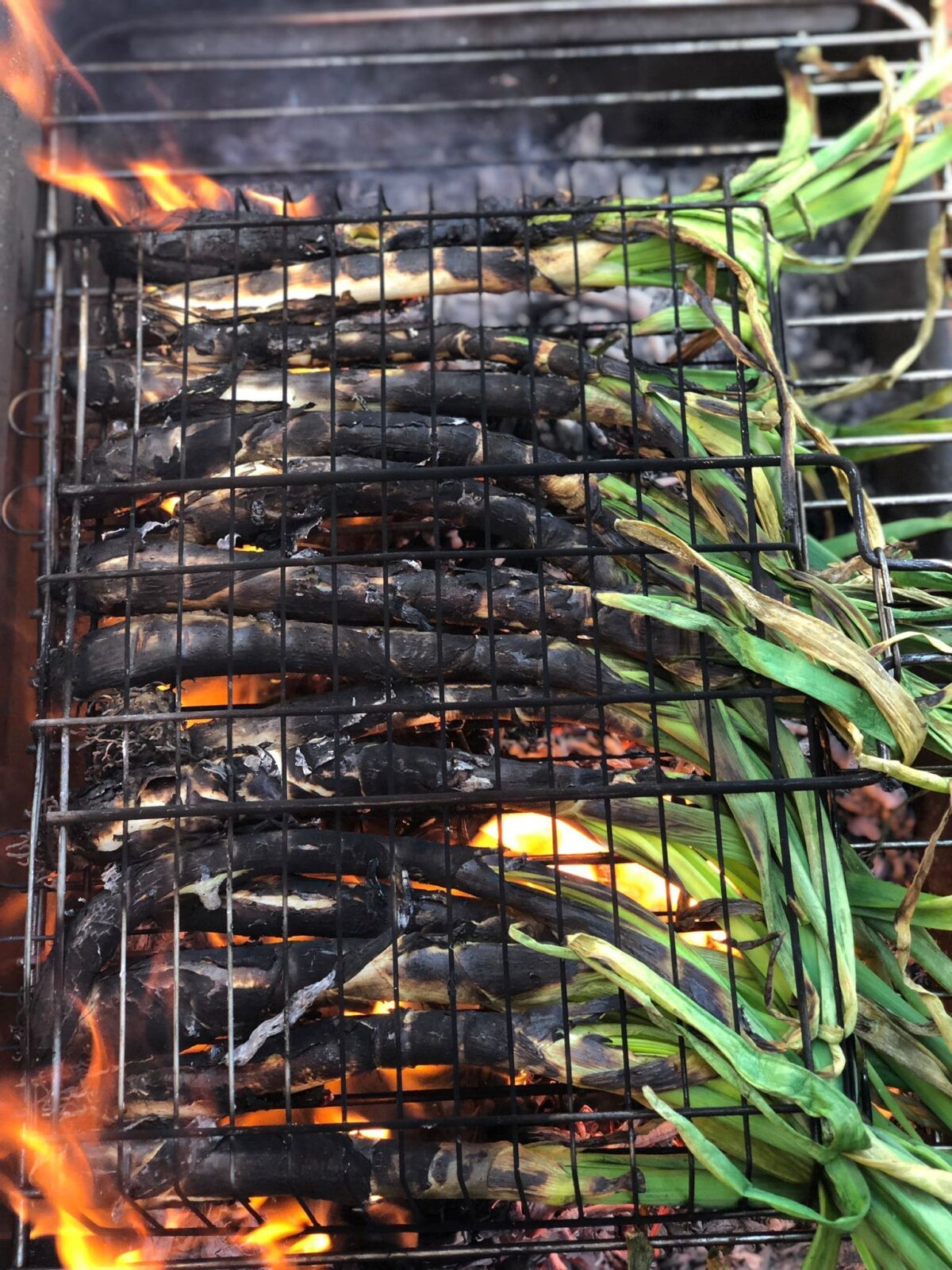 calçots a la brasa paso 5