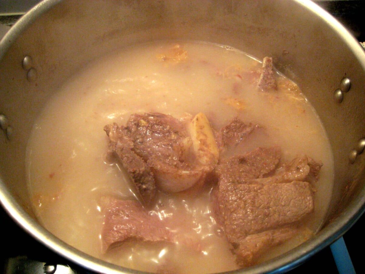 carne caldeiro paso 3