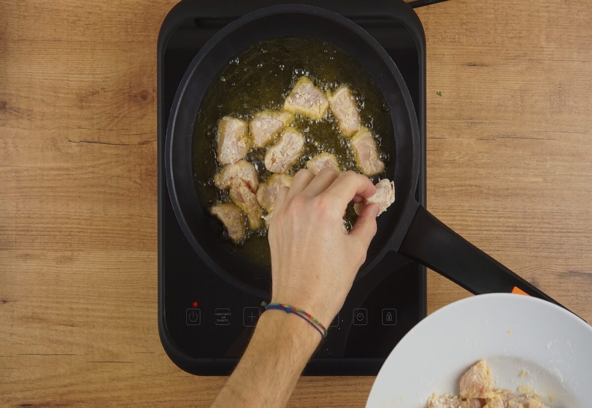 Cerdo con salsa agridulce paso a paso