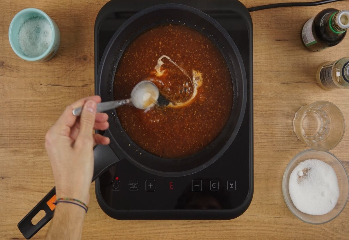Cerdo con salsa agridulce paso a paso