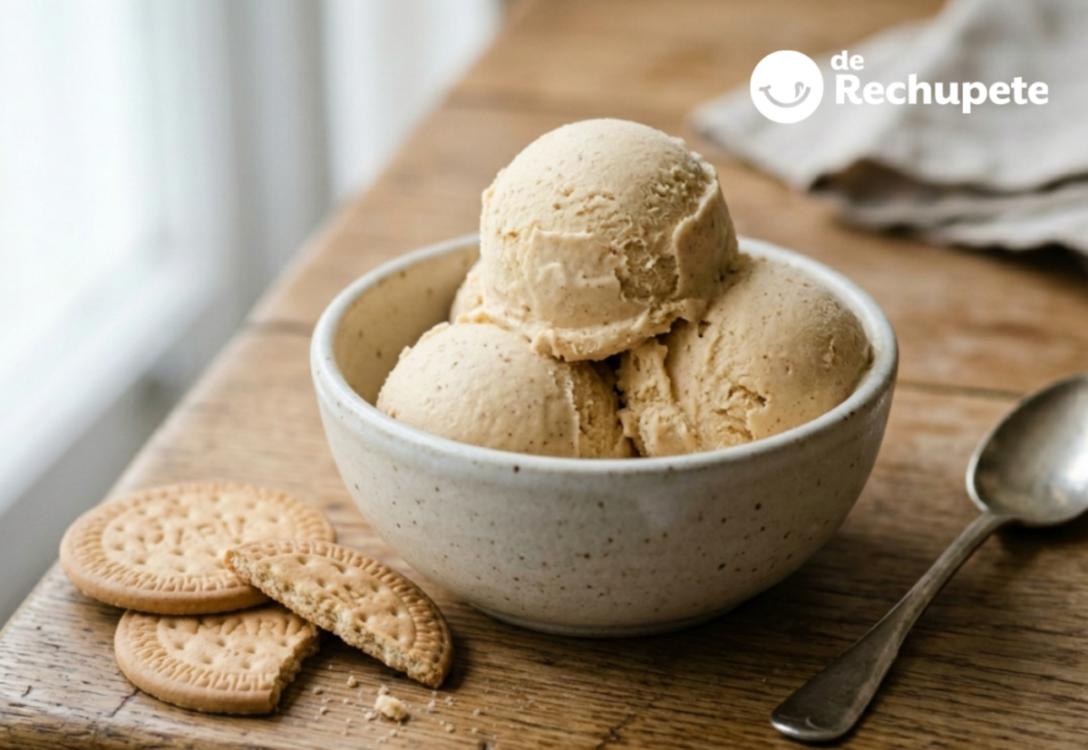 Helado de galletas María