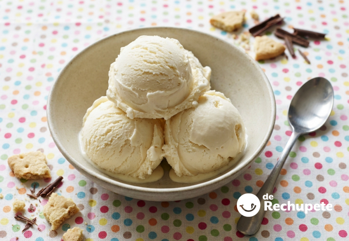 Helado de leche condensada