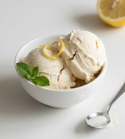 Helado de limón casero, fresco y cremoso sin complicarse