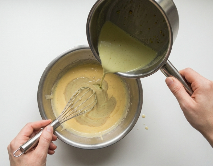 Helado de pistachos casero