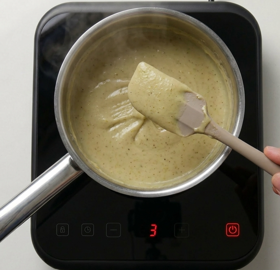 Helado de pistachos casero