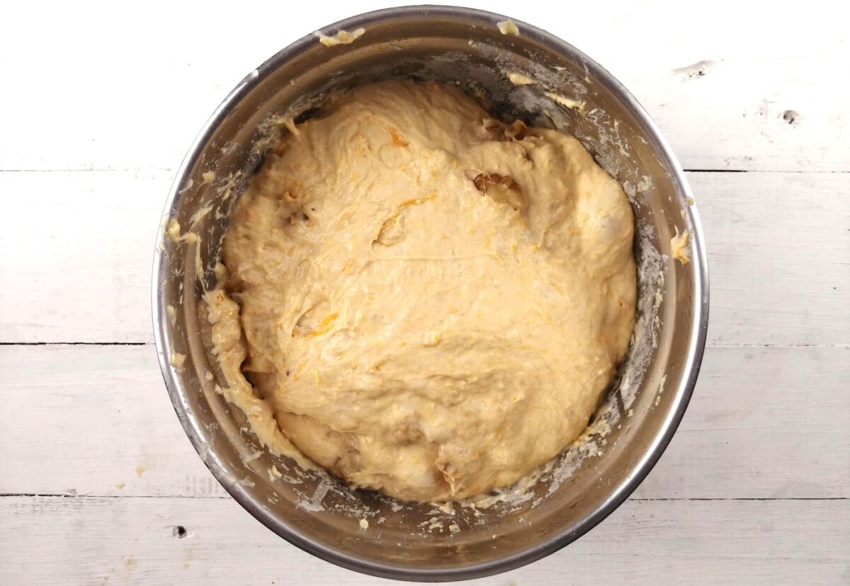 Pan sin amasado de calabaza y nueces paso a paso