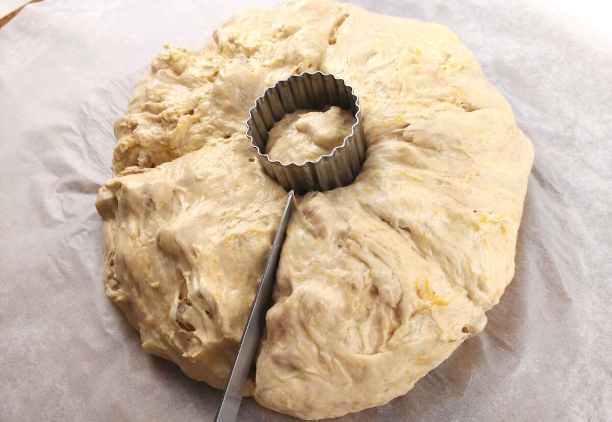 Pan sin amasado de calabaza y nueces paso a paso