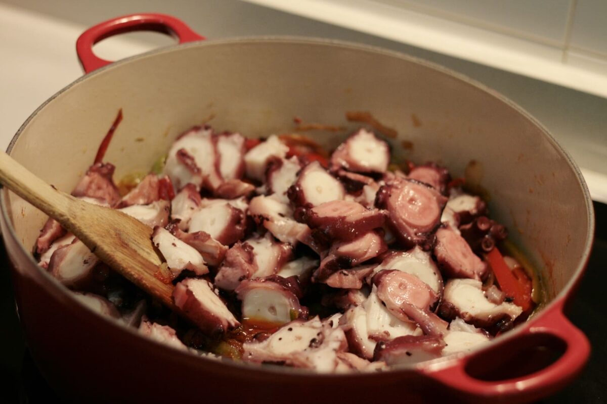 pulpo a la mugardesa paso 22