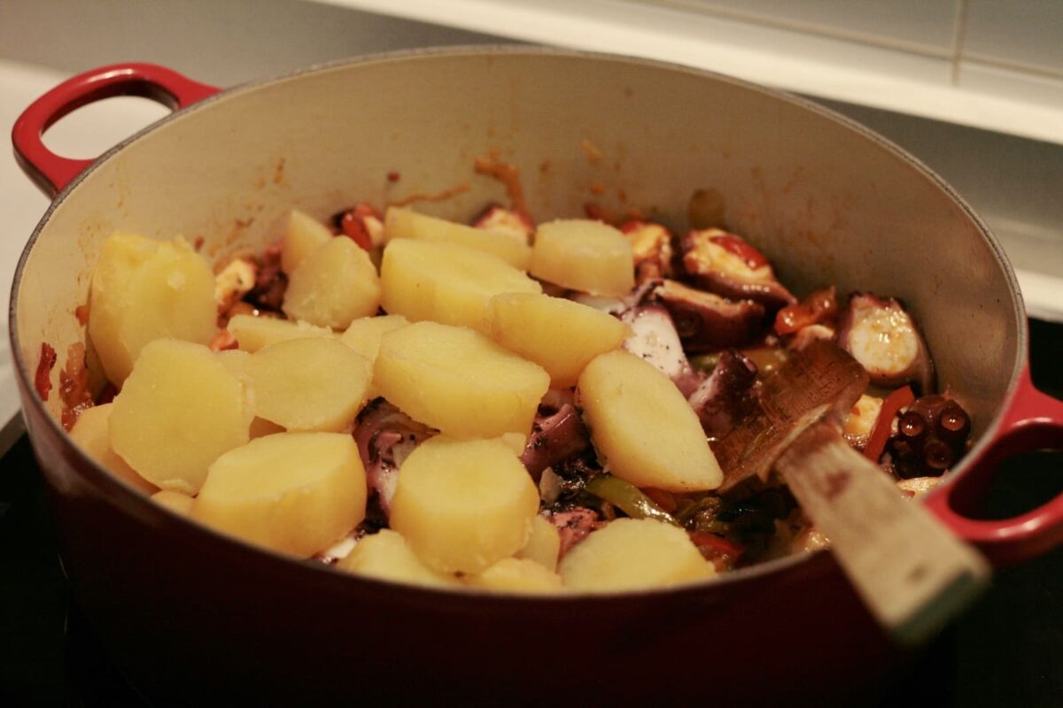 pulpo a la mugardesa paso 24