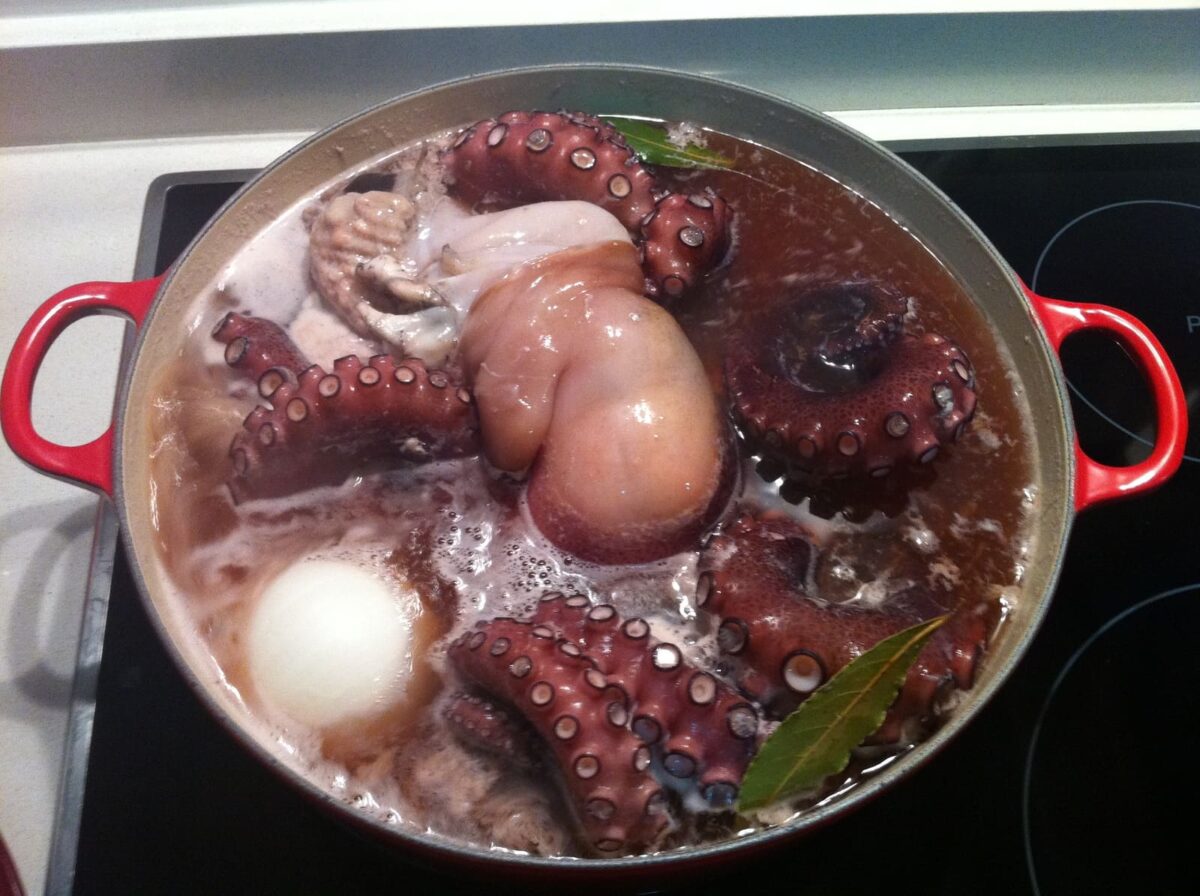 pulpo a la mugardesa paso 8