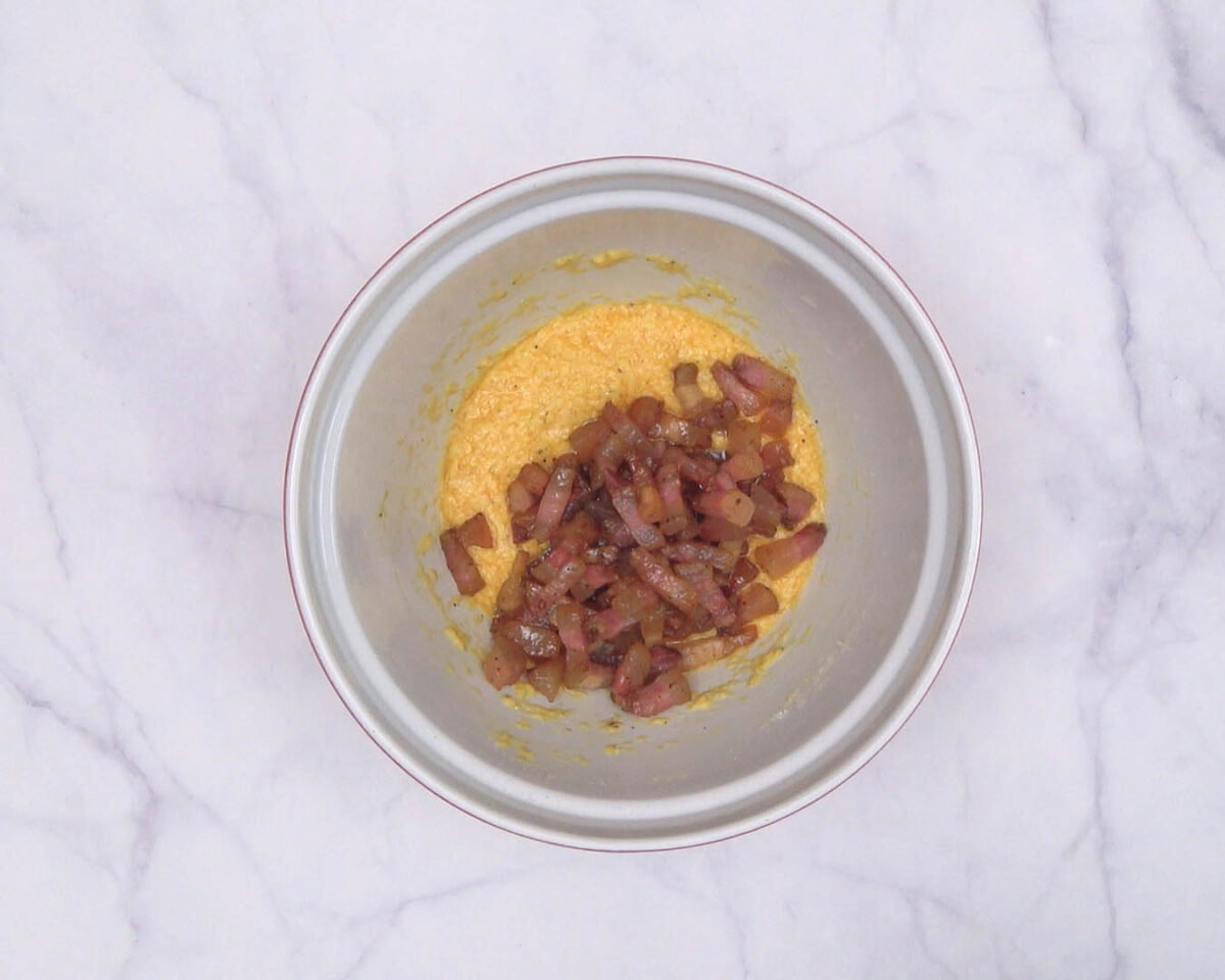rigatoni carbonara paso 10