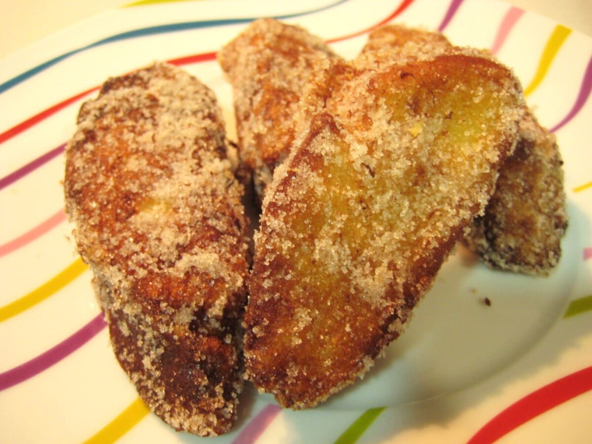 torrijas de roscón de reyes paso 1