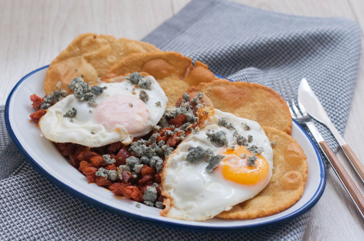 tortos asturianos con picadillo y cabrales paso 13