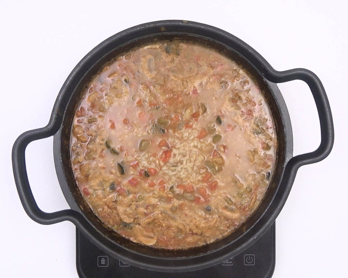 arroz caldoso con verduras paso 27