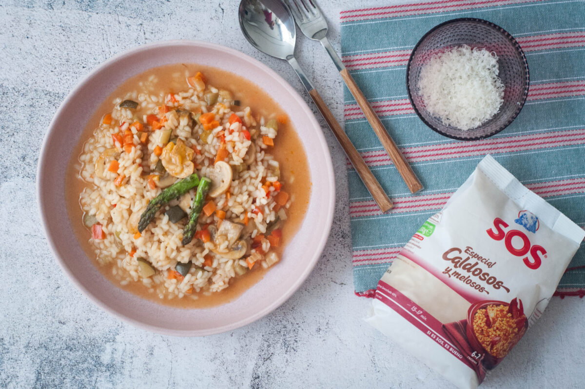 arroz caldoso con verduras paso 31