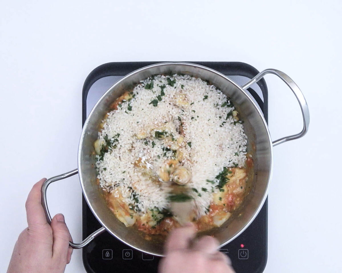 arroz con bacalao a la andaluza paso 13