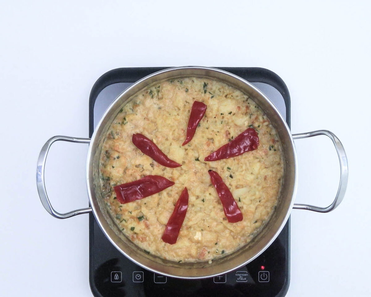 arroz con bacalao a la andaluza paso 16