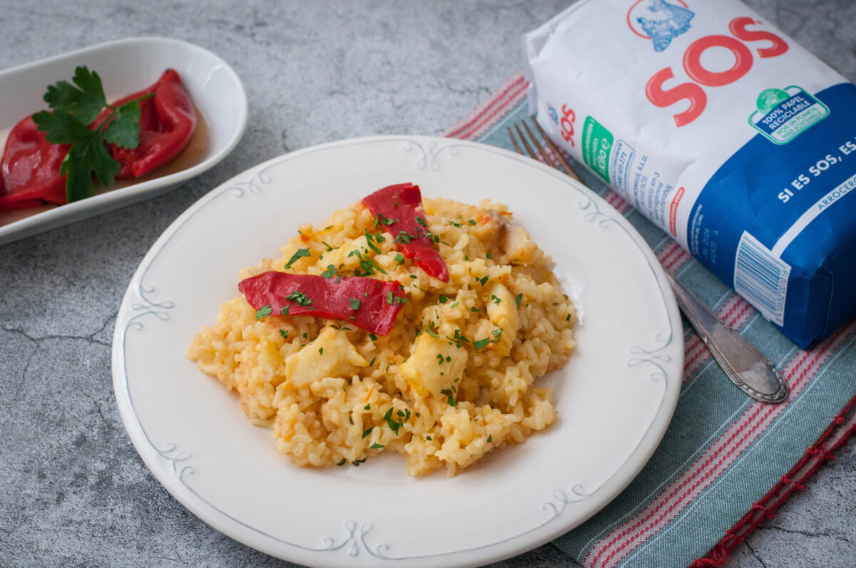 arroz con bacalao a la andaluza paso 17