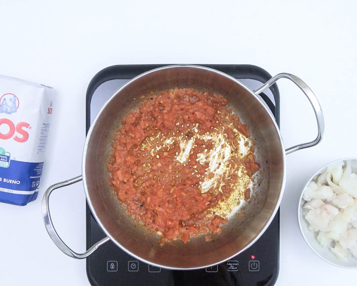 arroz con bacalao a la andaluza paso 8