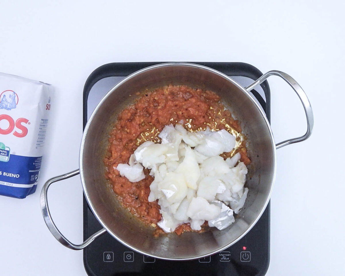 arroz con bacalao a la andaluza paso 9
