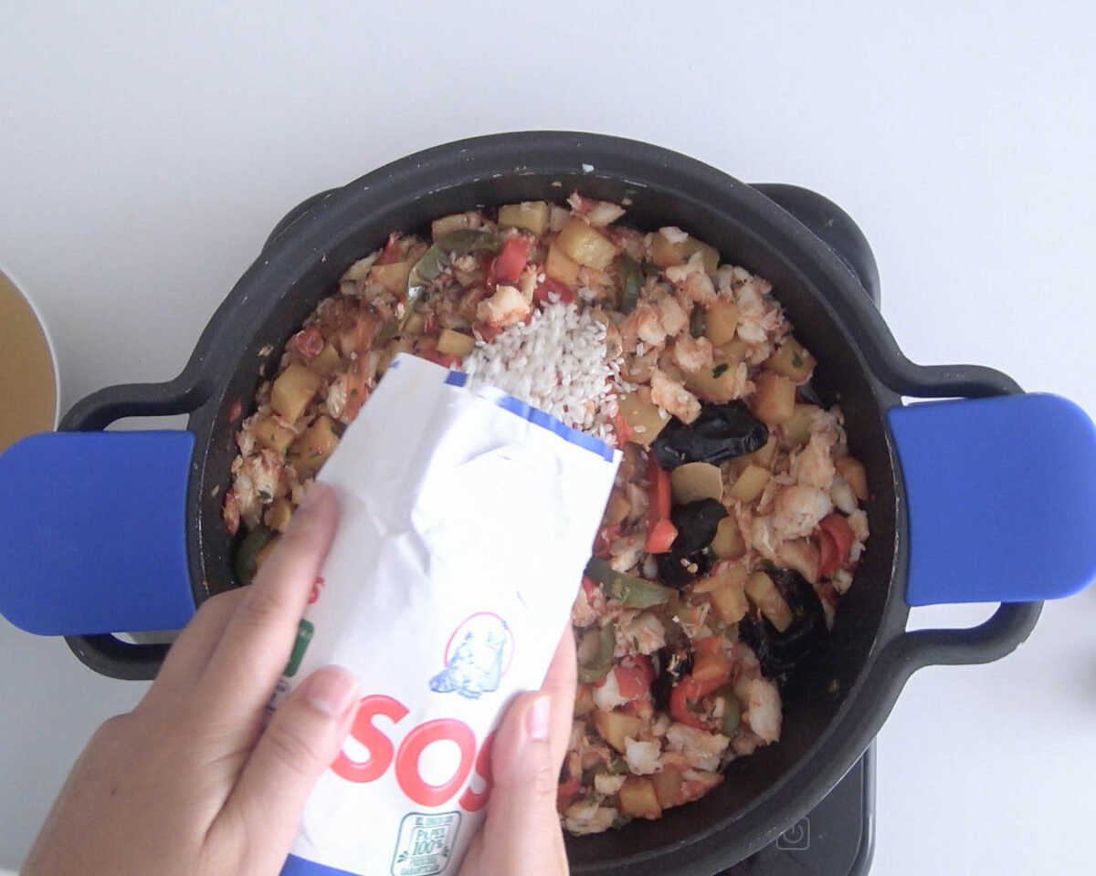 arroz con bacalao paso 23