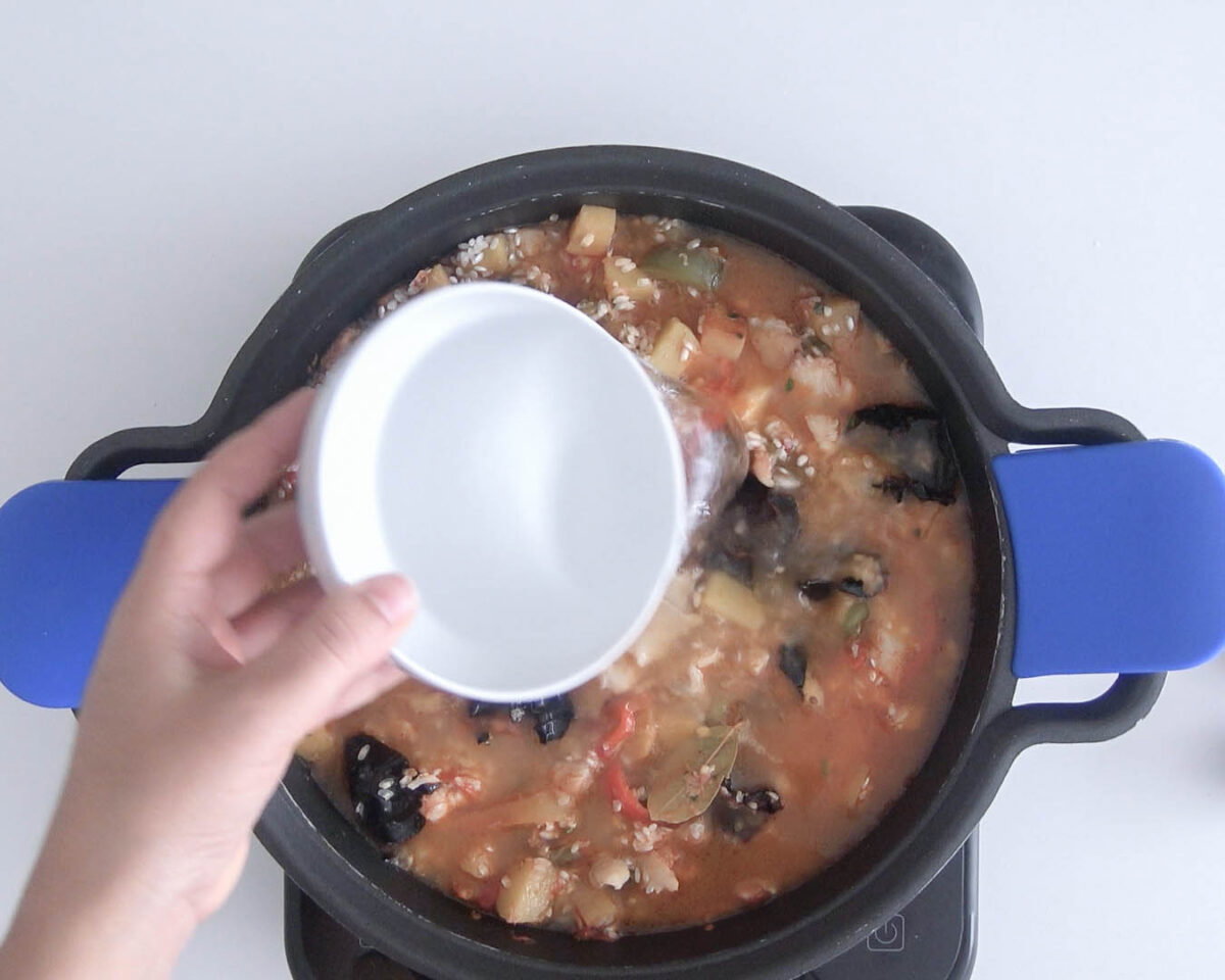 arroz con bacalao paso 26