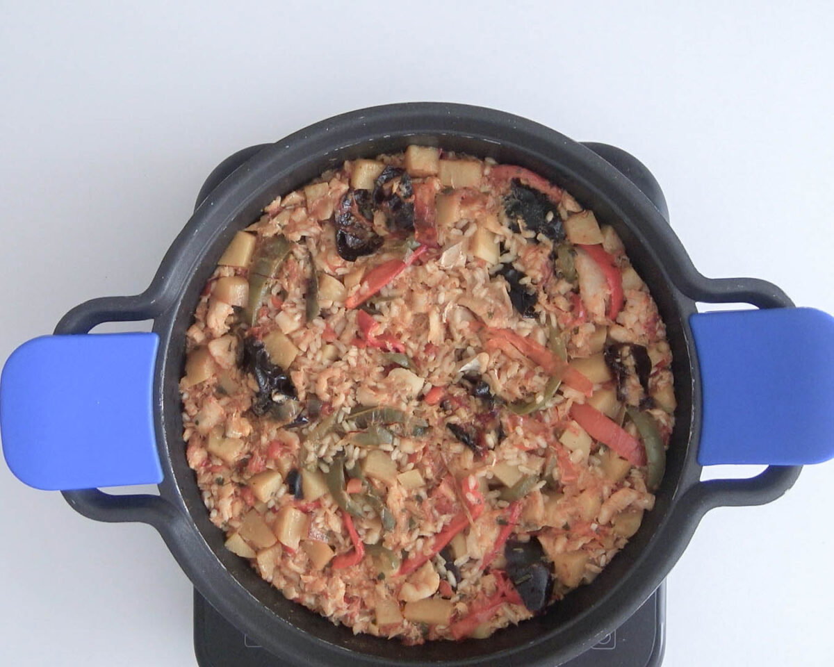arroz con bacalao paso 27