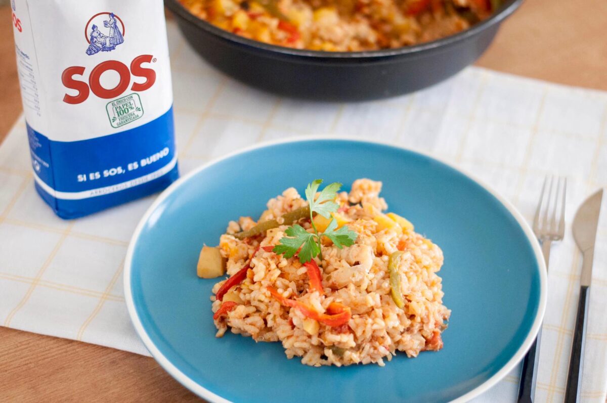 arroz con bacalao paso 28