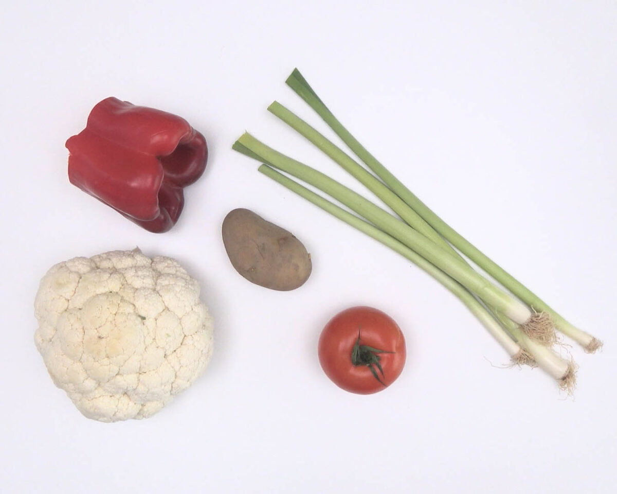 arroz con bacalao y coliflor paso 1