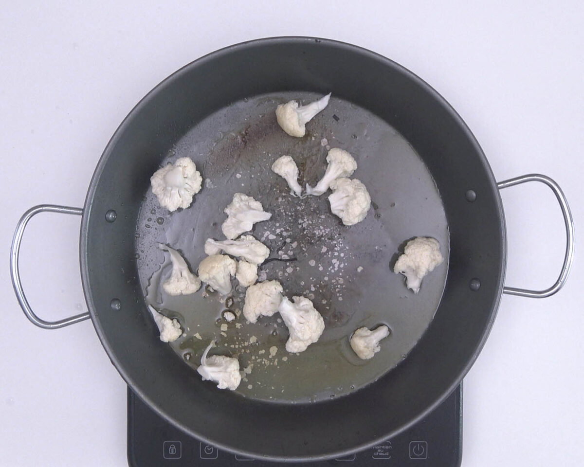arroz con bacalao y coliflor paso 17