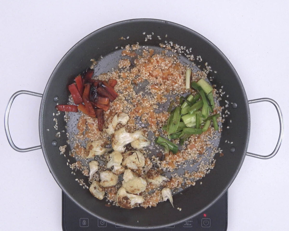 arroz con bacalao y coliflor paso 24