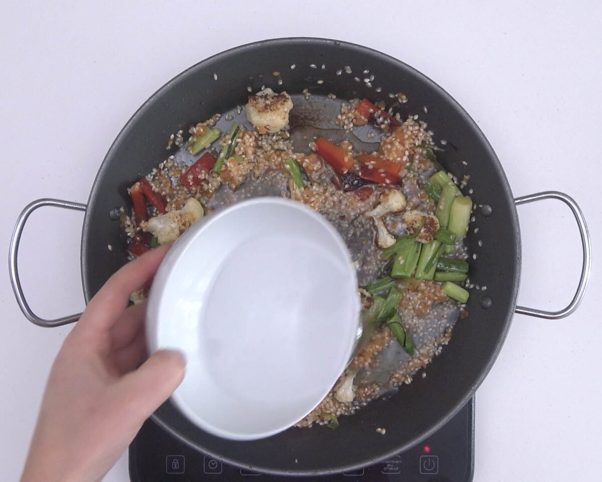 arroz con bacalao y coliflor paso 25