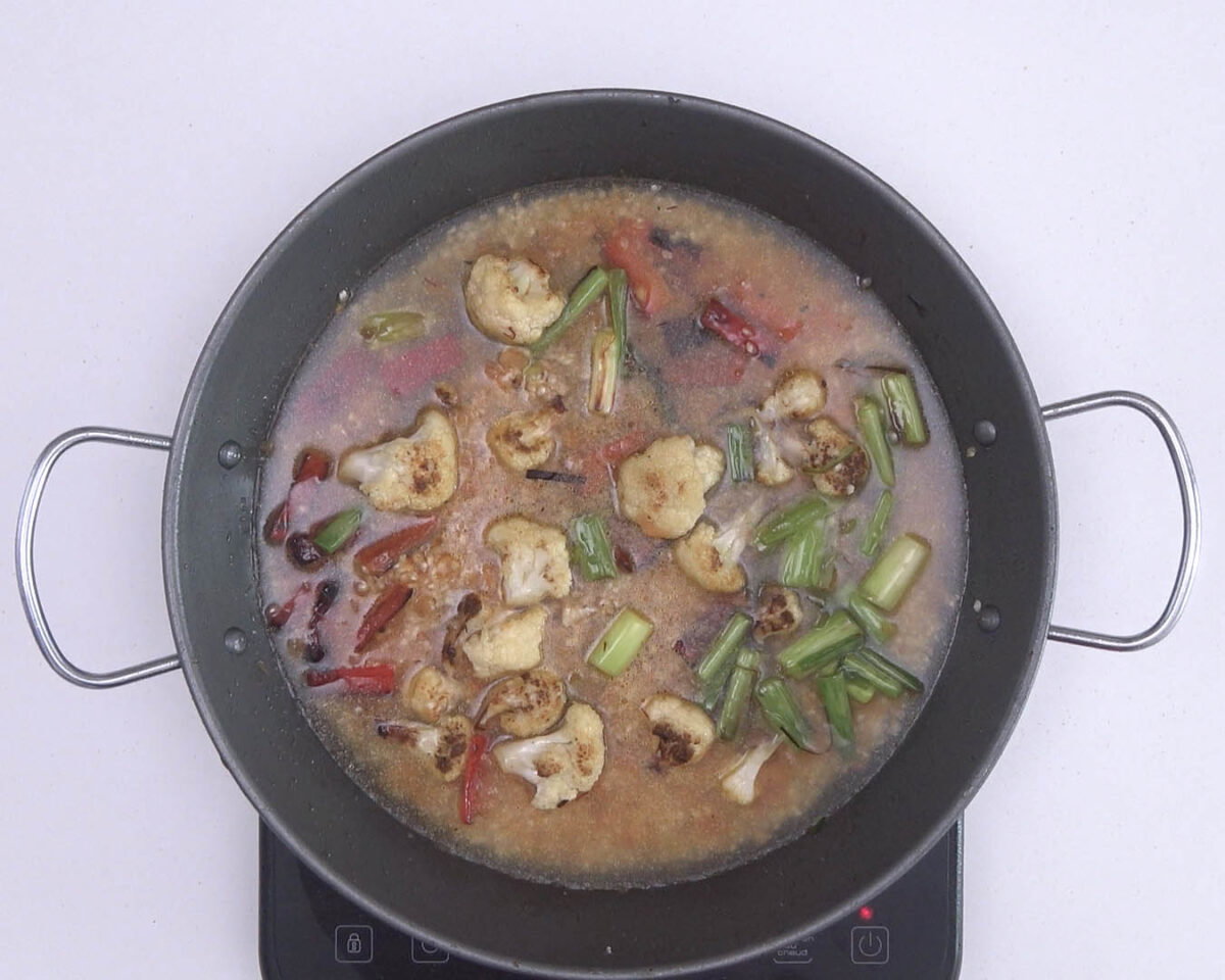 arroz con bacalao y coliflor paso 26
