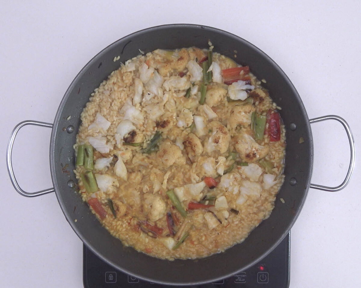 arroz con bacalao y coliflor paso 28