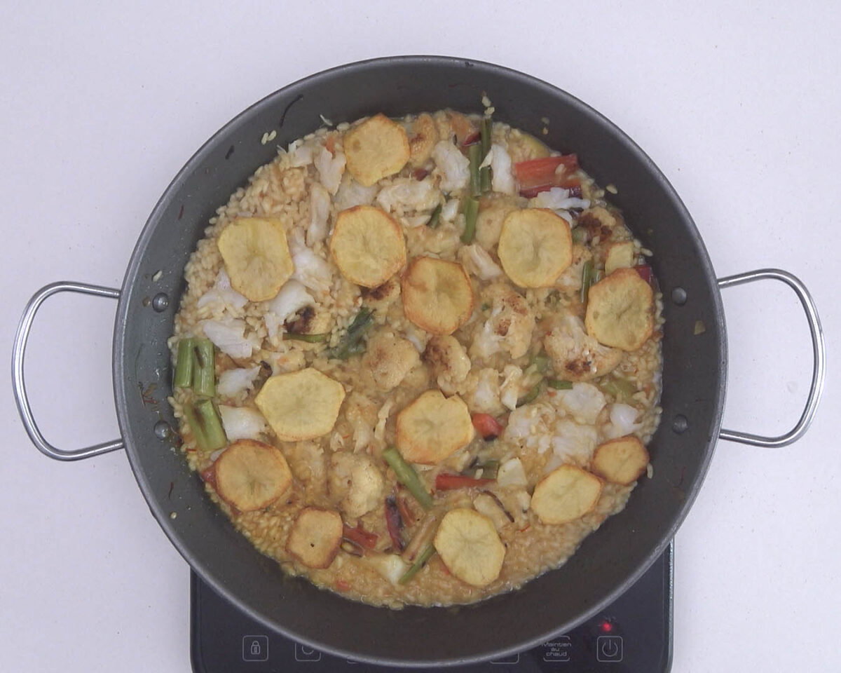 arroz con bacalao y coliflor paso 29