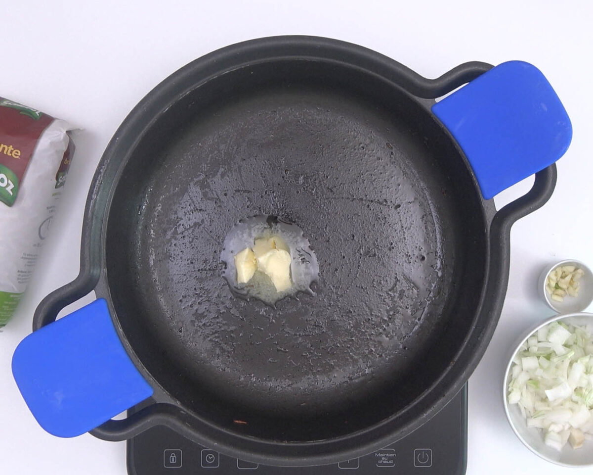 arroz con langostinos paso 14