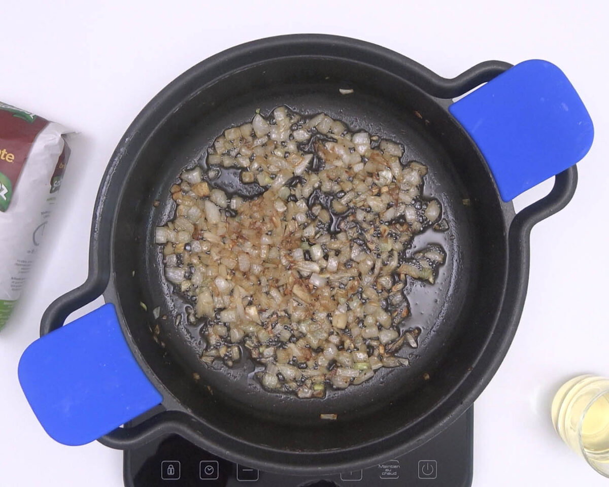 arroz con langostinos paso 16
