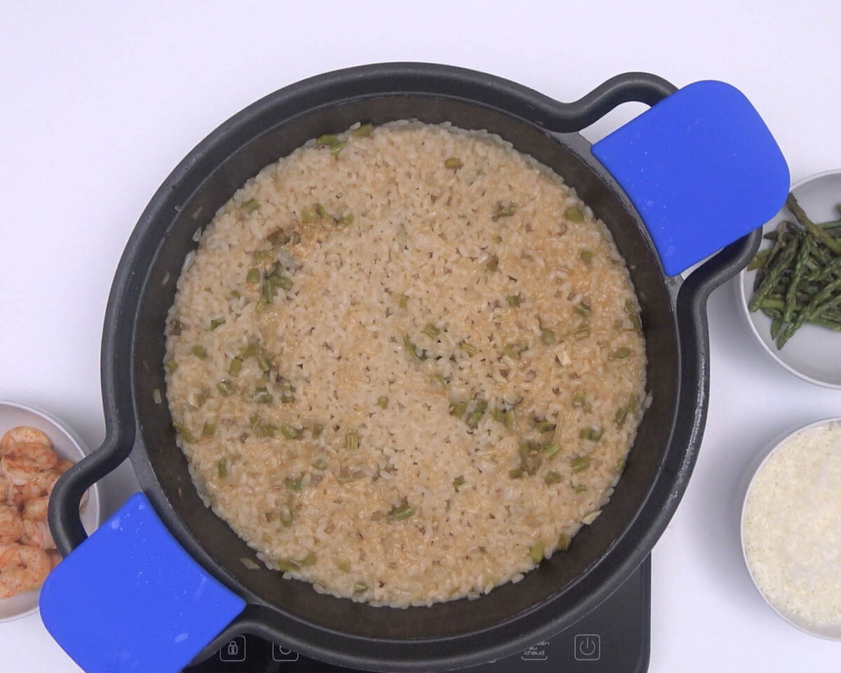 arroz con langostinos paso 23