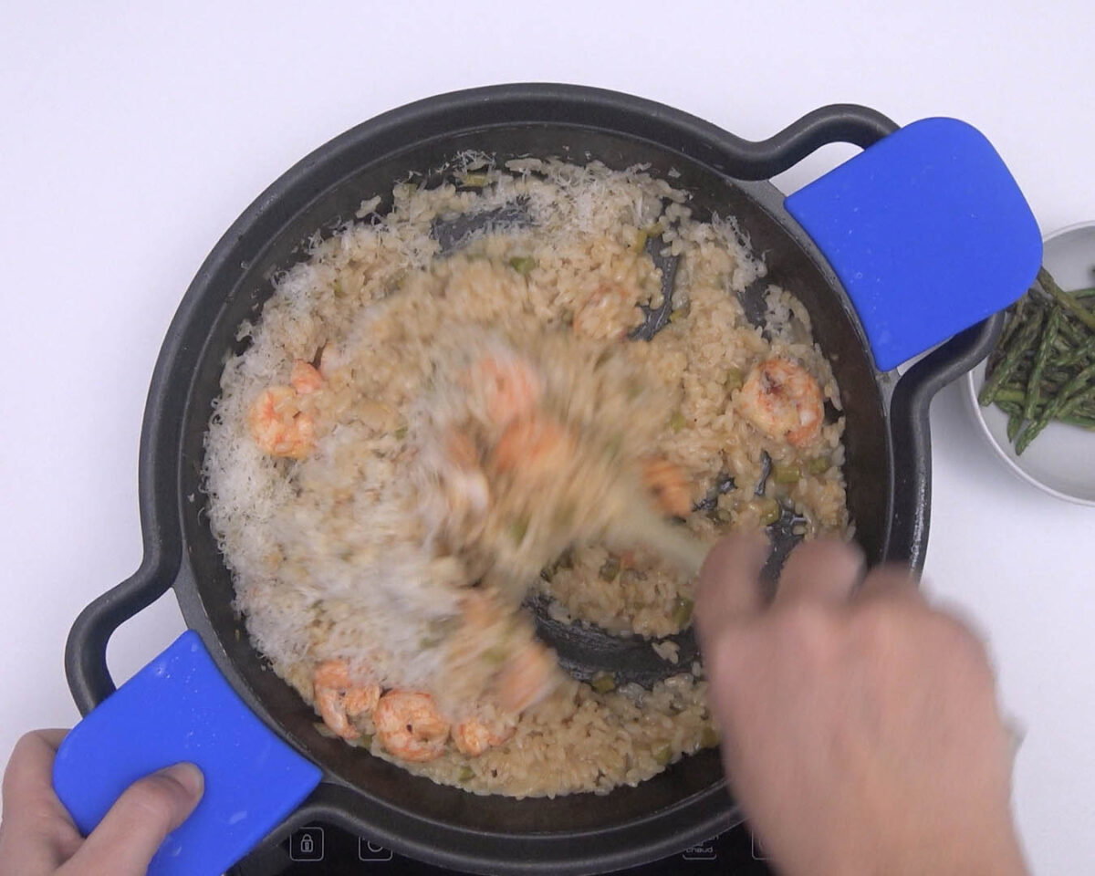 arroz con langostinos paso 25