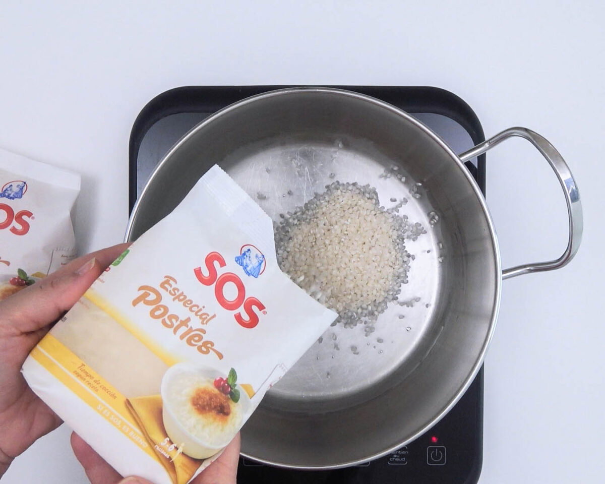 arroz con leche de avena muesli y frutos rojos paso 3