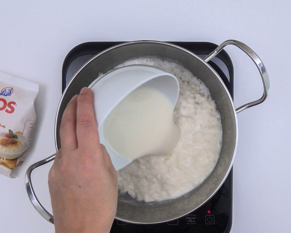 arroz con leche de avena muesli y frutos rojos paso 4