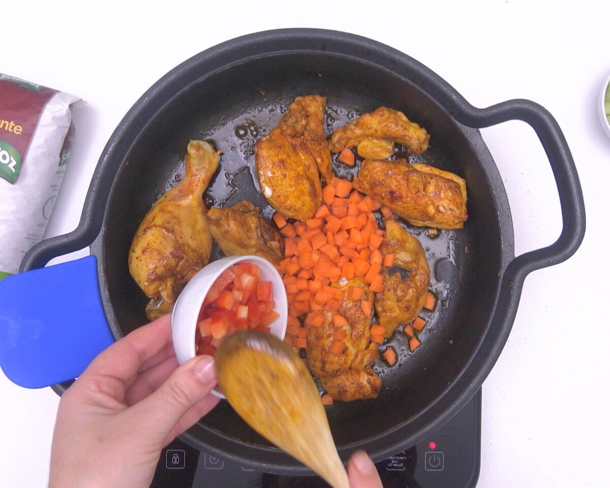 arroz mexicano con pollo paso 10