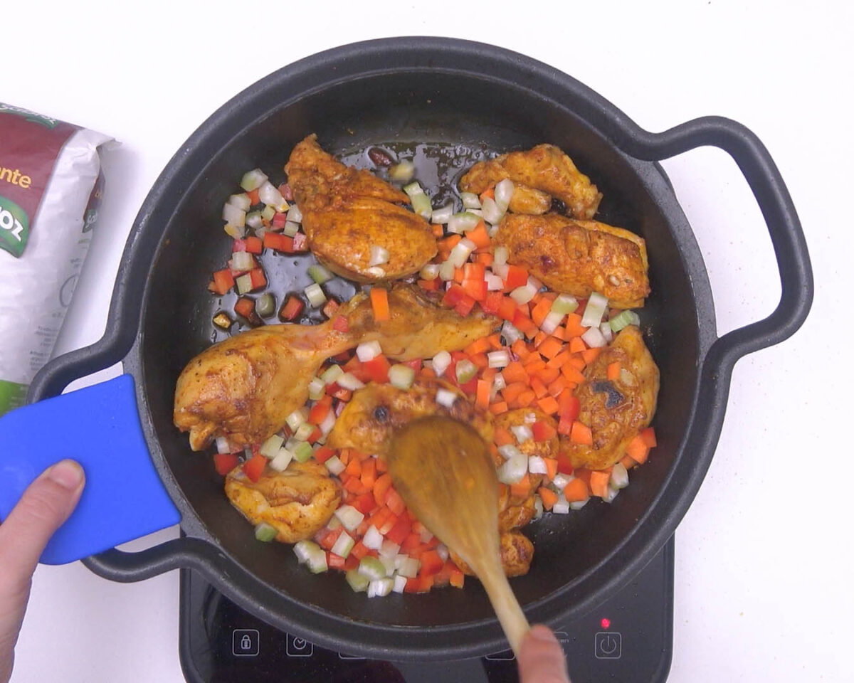 arroz mexicano con pollo paso 11