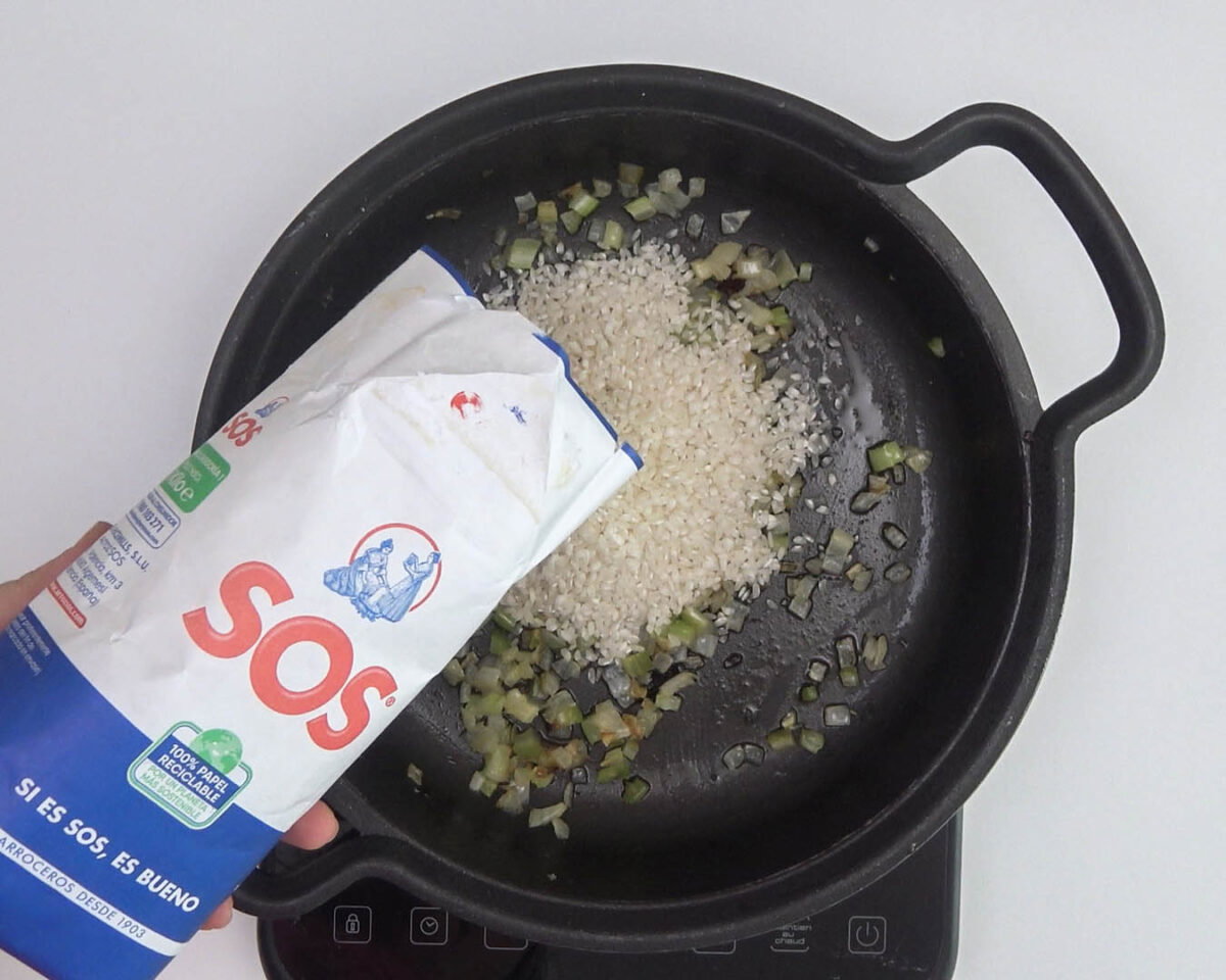 arroz vegano con setas paso 12
